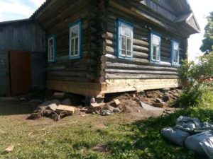 Как поднять дом на домкратах в Череповце
